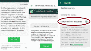 Compartir Info Whatsapp a Facebook