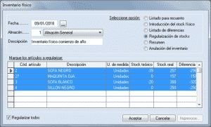 Recuento de inventario 6