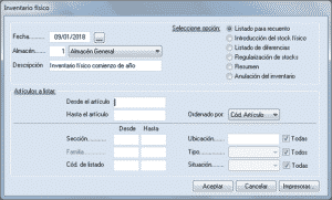 recuento de inventario 2