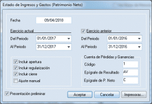 ingresos y gastos