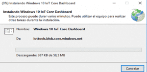 Instalación Windows 10 IoT dashboard