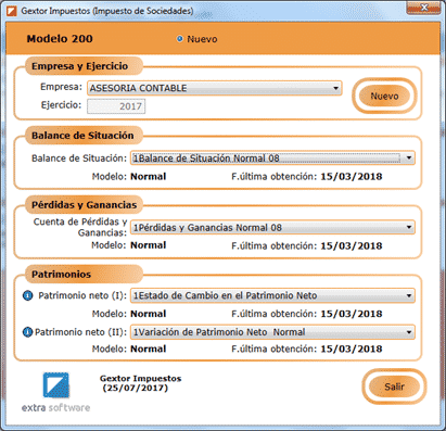 Impuesto de sociedades gextor 6