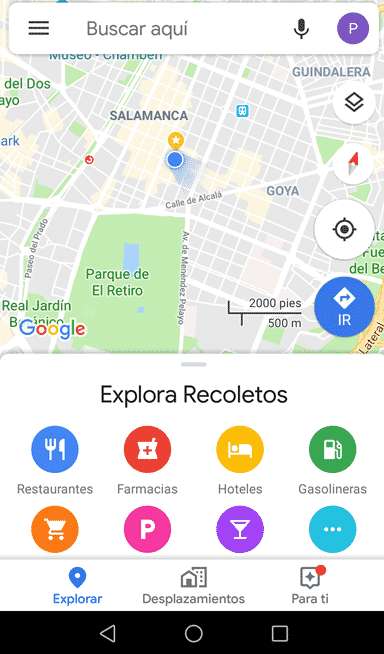 geolocalizacion google maps explorar