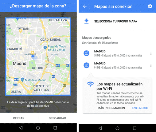 geolocalizacion google maps guardar mapas