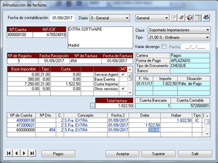 Importación con el SII en Gextor 4