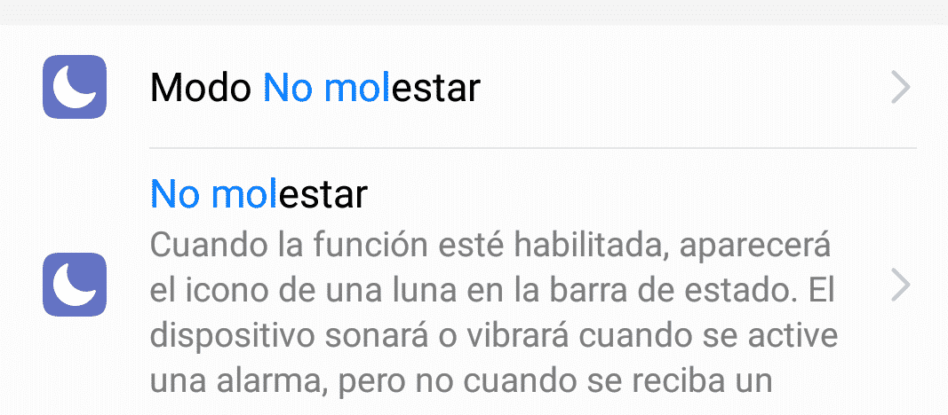 No molestar