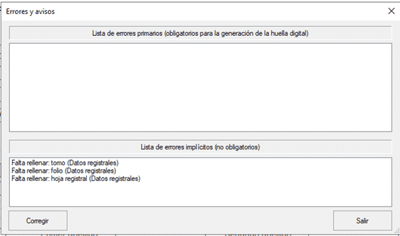 comprobacion reglas de validacion legalia 2 insercion libros legalia 2 terminado